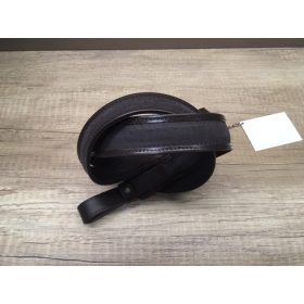 FEGYVERSZÍJ VÉGIG GUMIS NUBUK