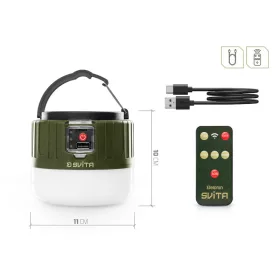 Delphin SVITA kemping lámpa távirányítóval 4W/3600mAh