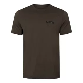 Harkila LOGO S/S Shadow Brown/Tarmac Póló L
