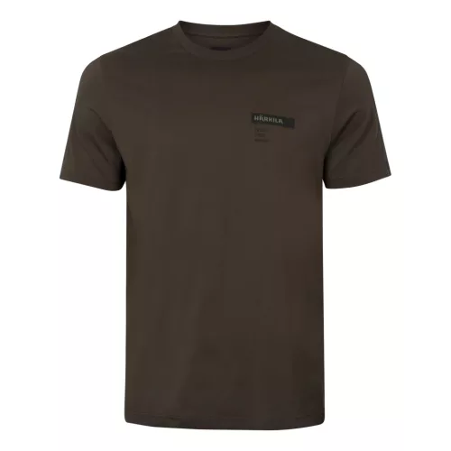 Harkila LOGO S/S Shadow Brown/Tarmac Póló L