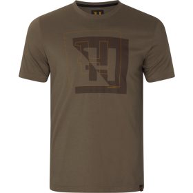 HARKILA H-LOGO S/S MAJOR BROWN PÓLÓ XXXL