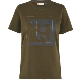 HARKILA H-Logo T-shirt W Willow Green Női Póló XS