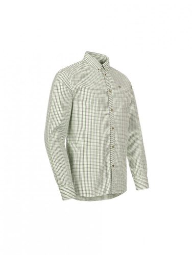 BLASER SHIRT TRISTAN OLIVE/BEIGE CHECKED ING L