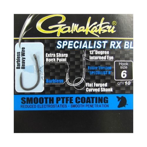 Gamakatsu G-Carp Specialist RX BL szakáll nélküli horog 4
