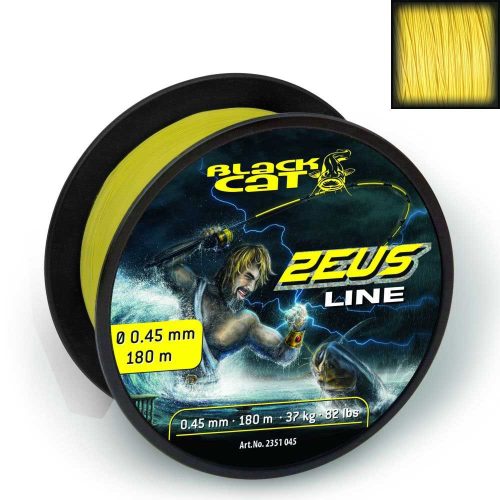 BLACK CAT Zeus Line Yellow Fonott Zsinór 0.45mm 400m