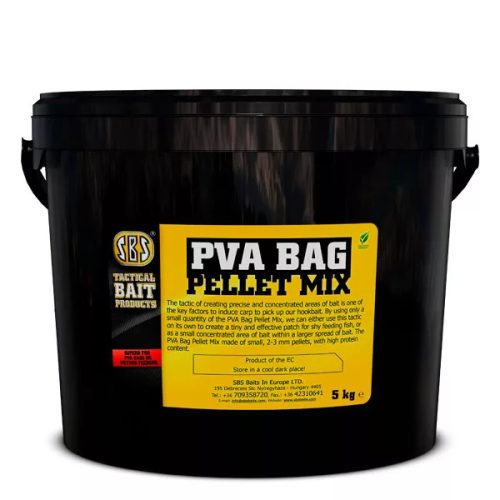 SBS PVA BAG Mix Pellet 3mm Black Natural 5KG 