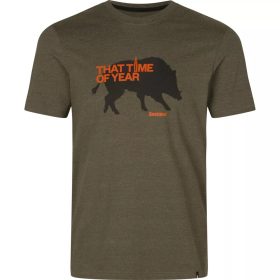 Seeland That Time Pine Green Melange Póló M