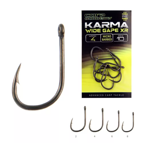 Carp Academy KARMA Wide Gape XR 2 Horog 