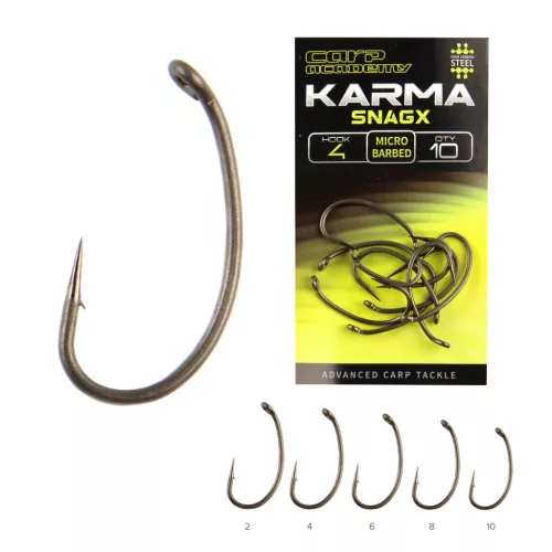  	 Carp Academy KARMA SnagX 4 Horog 