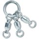 BLACK CAT 80mm Heavy Duty 3 way Swivel Hármas forgó