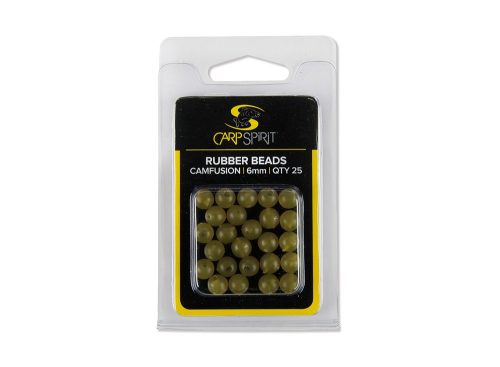 Carp Spirit Rubber Beads Gumi Gyöngy 6mm