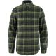 FJALLRAVEN SINGI HEAVY FLANNEL BLACK-DEEP FOREST ING L