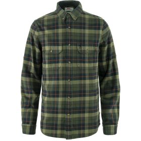 FJALLRAVEN SINGI HEAVY FLANNEL BLACK-DEEP FOREST ING M 