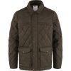 FJALLRAVEN ÖVIK WOOL PADDED KABÁT DARK OLIVE M