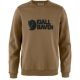 FJALLRAVEN LOGO Sweater Wood Brown Pulóver L