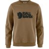FJALLRAVEN LOGO Sweater Wood Brown Pulóver M