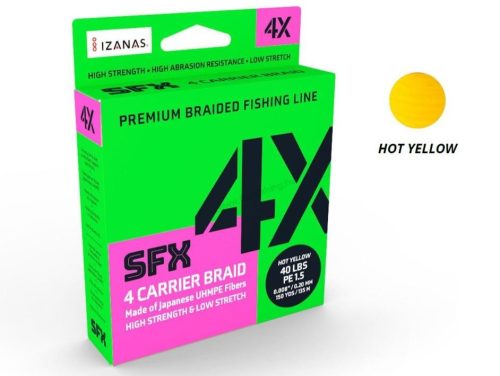 SUFIX SFX 4 Yellow Fonott Zsinór 135m 0.10