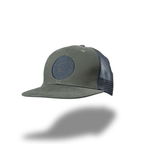  	 NASH MAKE IT HAPPEN Carp Logo Trucker Sapka Green 