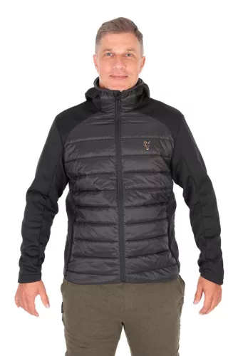 FOX COLLECTION Hybrid Jacket Black/Orange Dzseki S 