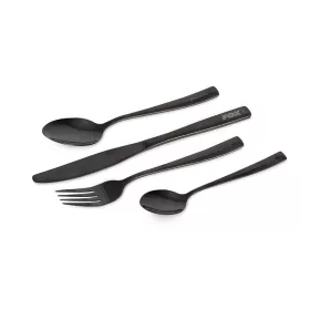   FOX COOKWARE Black Stainless Cutlery Set Evőeszköz Készlet