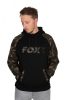 FOX Black/Camo Raglan Hoodie pulóver S