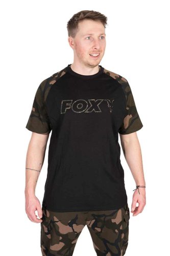 FOX Black/Camo Outline T-Shirt Póló S