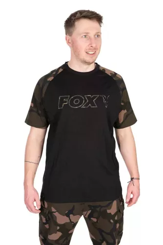 FOX Black/Camo Outline T-Shirt Póló XXL