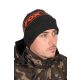 FOX COLLECTION Beanie Hat Black&Orange Sapka