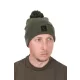 FOX COLLECTION Bobble Hat GREEN/BLACK Sapka 