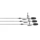  	 FOX EDGES Naturals Heli-Clip Rigs 50lb Copper Core Helikopter Szerelék 