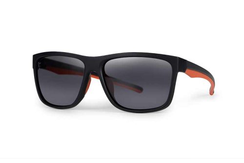  	 FOX COLLECTION Black&Orange Shades-Grey Lens Napszemüveg 
