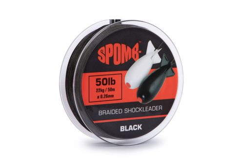 Spomb Braided Shockleader 50lb/50m Black