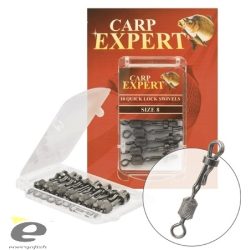 Carp Expert Quick Lock Swivel - Gyorskapocs