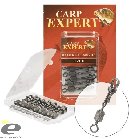 Carp Expert Quick Lock Swivel - Gyorskapocs