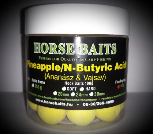 HORSE BAITS Pop Up 16mm Pineapple&N-Butyric Acid