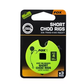 Fox Short Chod Rigs kész chod szerelék 4-es méret