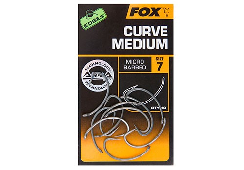 Fox Curve Shank Medium horog 4-es méret