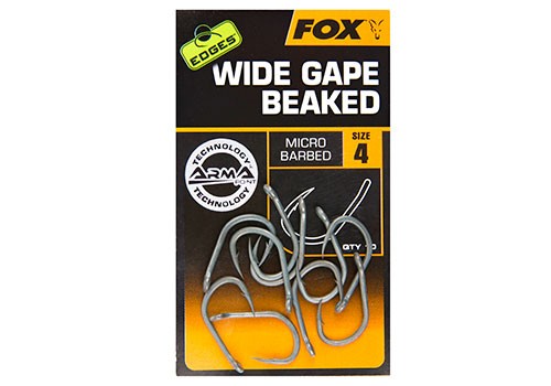 Fox Wide Gape Beaked horog 6-os méret