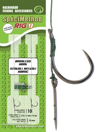 HALDORÁDÓ SpéciMethod Rig6 Braid 7 mm / 12 barbless