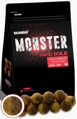 HALDORÁDÓ MONSTER Hard Boilie 24+  Vörös Lazac