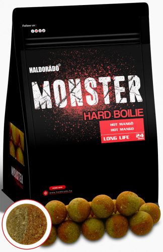 HALDORÁDÓ MONSTER Hard Boilie 24+ Hot Mangó
