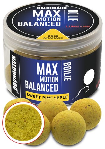 HALDORÁDÓ MAX MOTION Boilie Balanced 20 mm - Édes Ananász