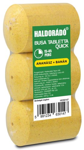 HALDORÁDÓ Busa tabletta QUICK Ananász+Banán