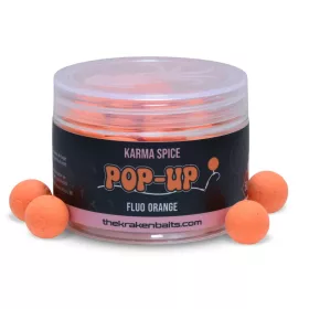  	 KRAKEN BAITS Karma Spice Fluo Orange Pop Up 12mm 