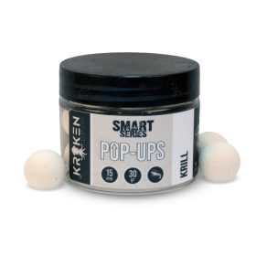  	 KRAKEN BAITS Smart Series Fluo White Pop Up Krill 12mm 