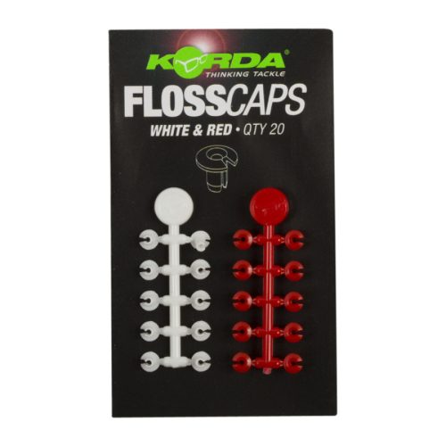 KORDA Floss Caps White/Red Csaliselyem Ütköző