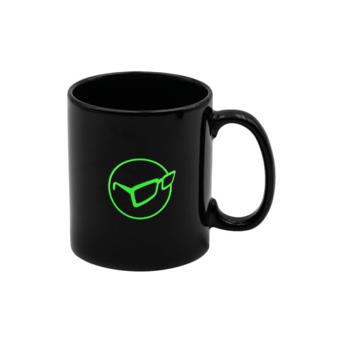 KORDA Mug Glasses Logo Black Bögre