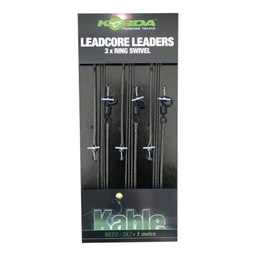 KORDA Leadcore Leader Ring Swivel Weed/Silt 