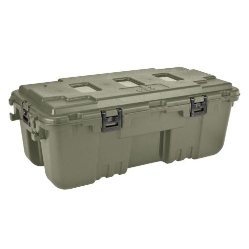 Plano Hinged Sportsman Trunk Green Kerekes Tároló Láda Felnyitható Fedéllel