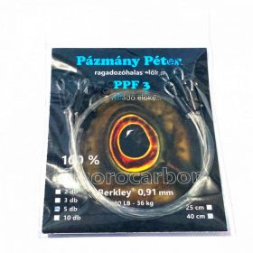   PÁZMÁNY PÉTER FLUOROCARBON ELŐKE 25cm 0.74mm Tojás Kapoccsal
